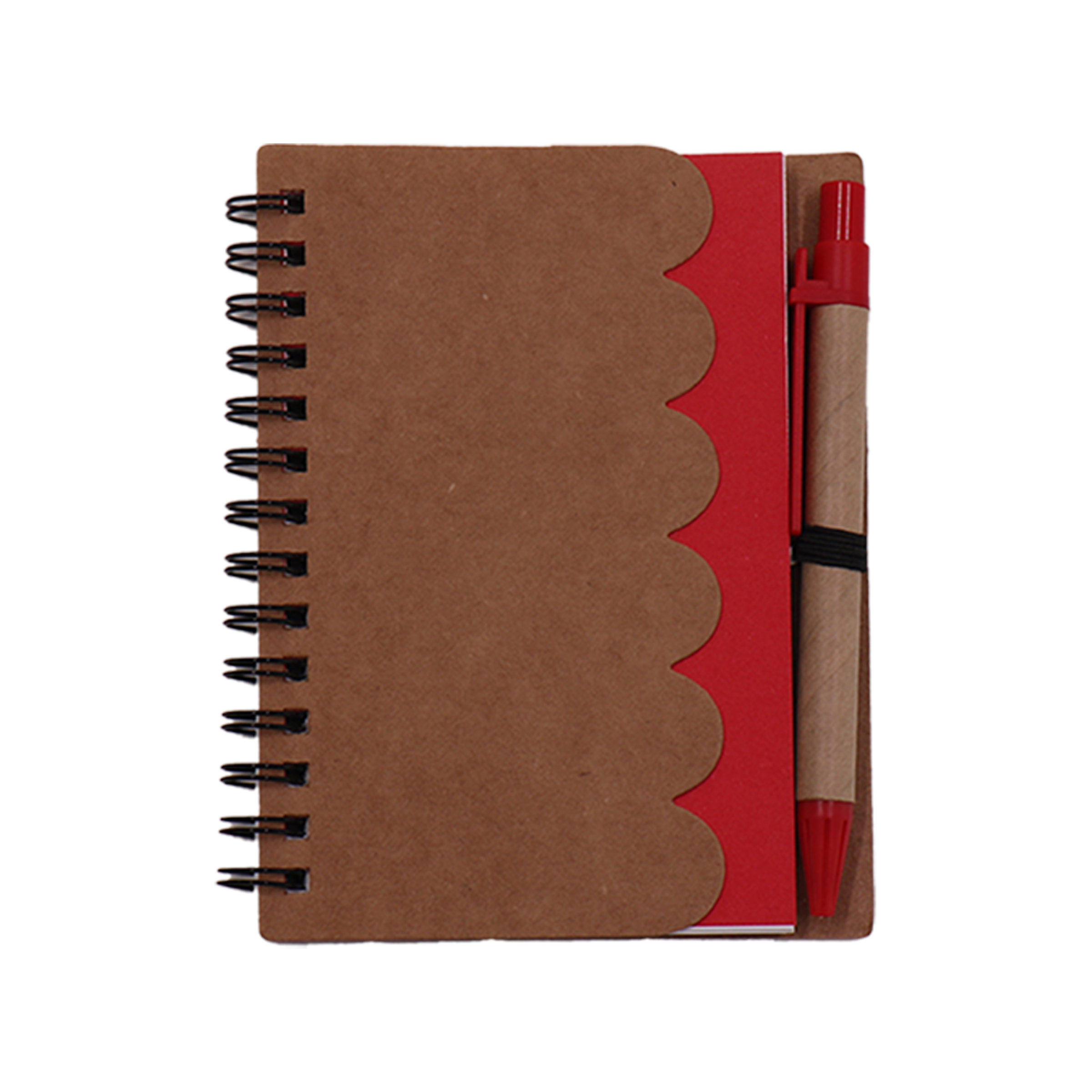 Scalloped Edge Spiral Notebook with Pen 5