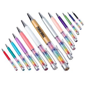 Metal Pen With Rainbow Diamonds 10