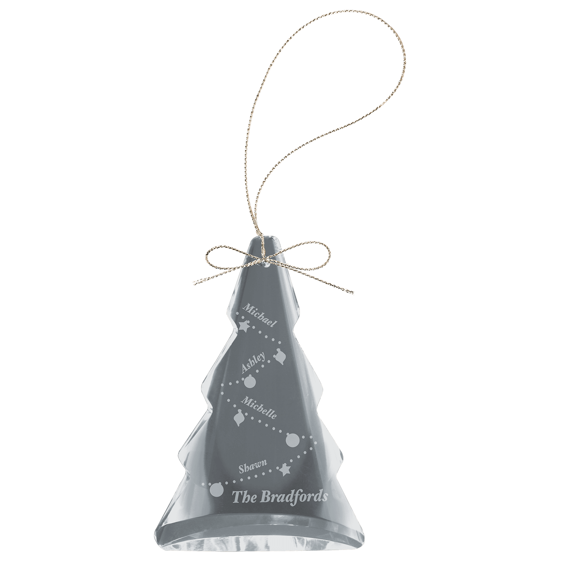 3" Crystal Tree Ornament 2