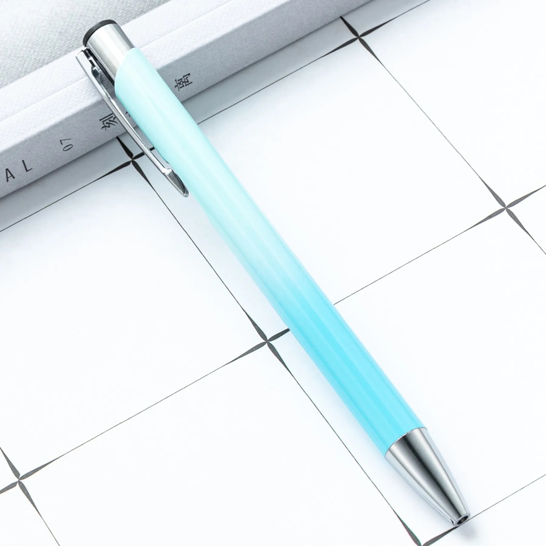 Gradient Color Metal Advertising Click Ballpoint Pen 14