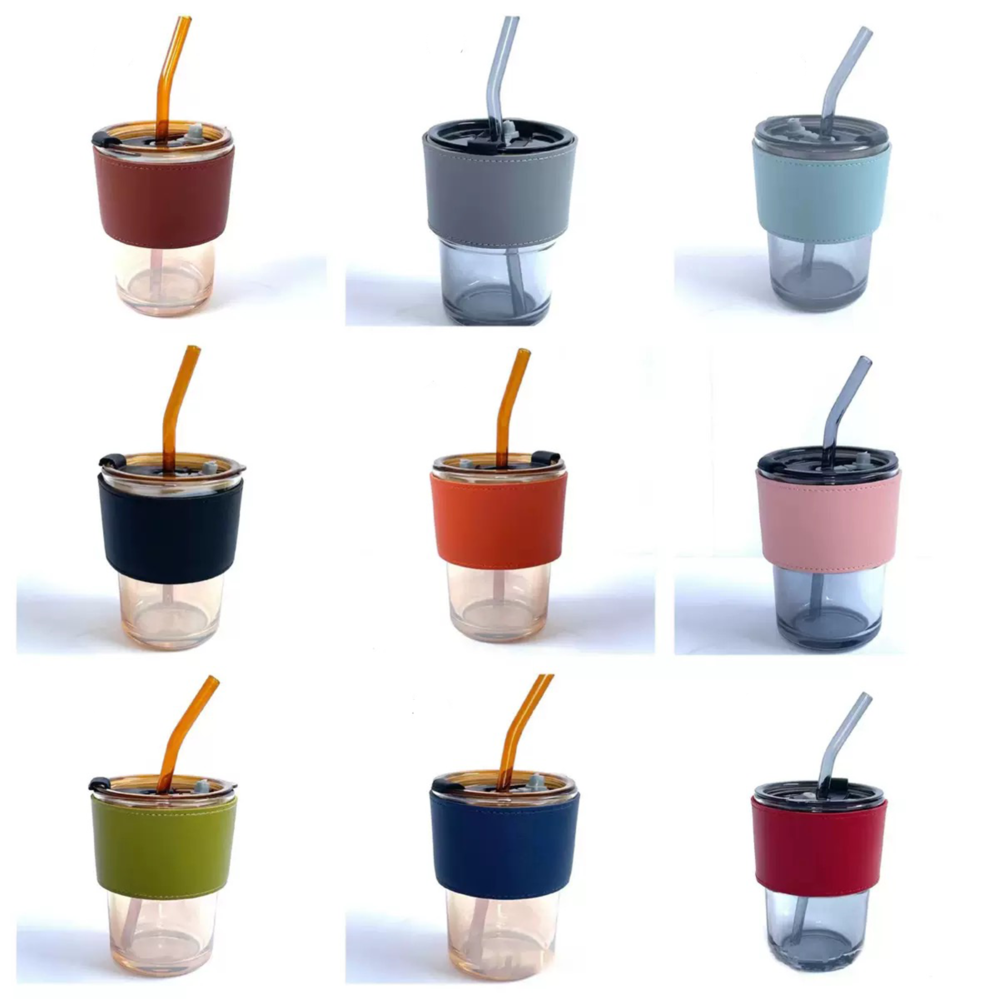 Durable PU Leather Cup Sleeve MOQ50 3
