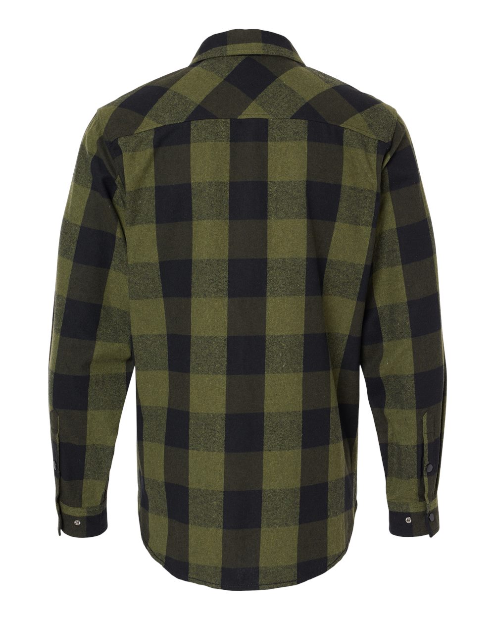 Snap Front Plaid Flannel Shirt