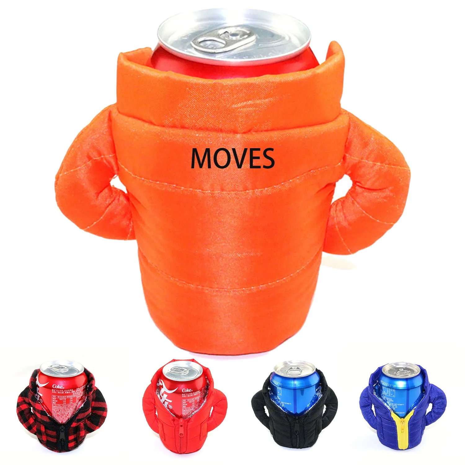 Beverage Can Coolers Beer Vest Jacket Cover, custom koozie with logo imprint 5