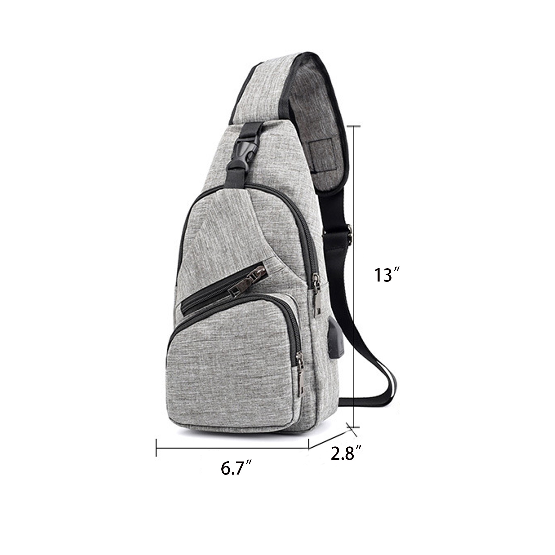 Crossbody Bag with USB Charging Port 6