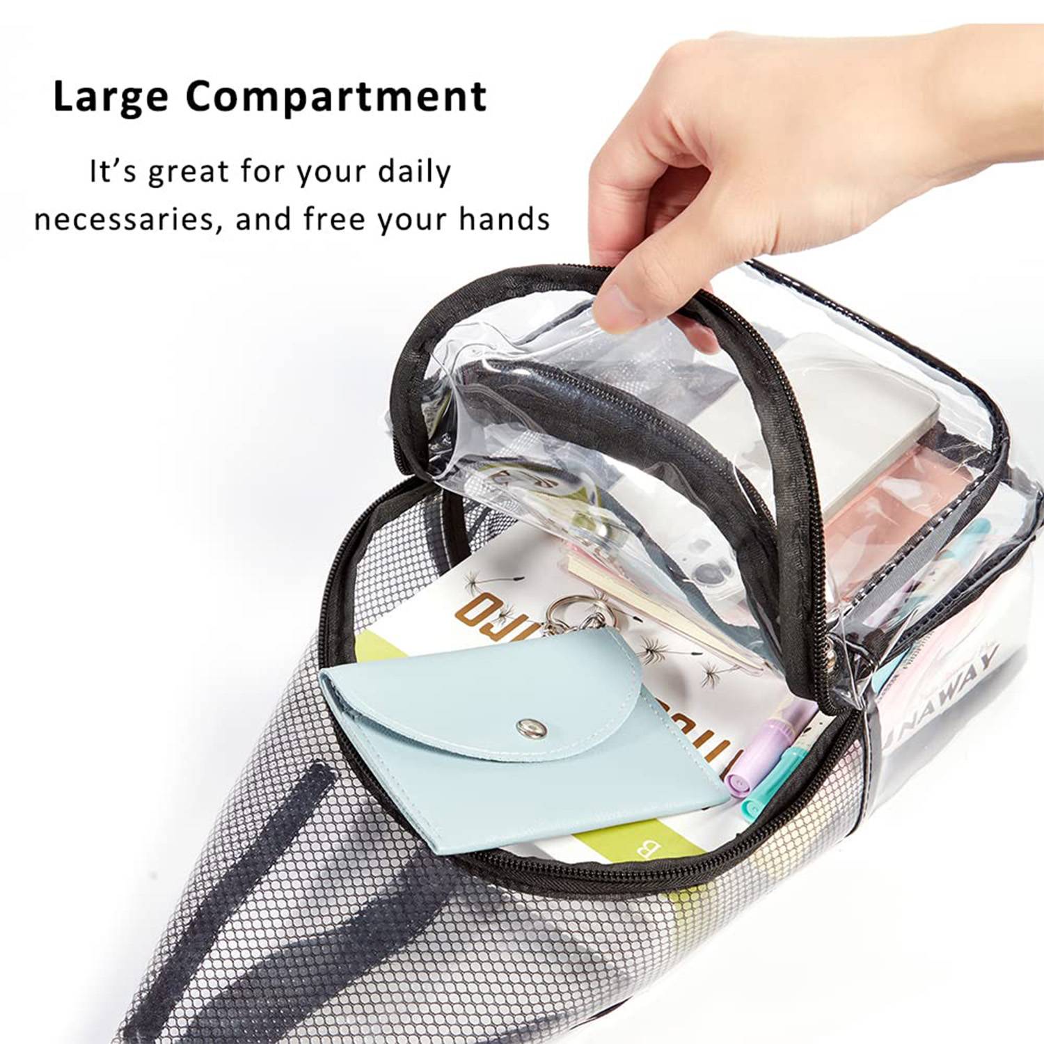 Mini PVC Clear Crossbody Shoulder Backpack for Women & Men 6
