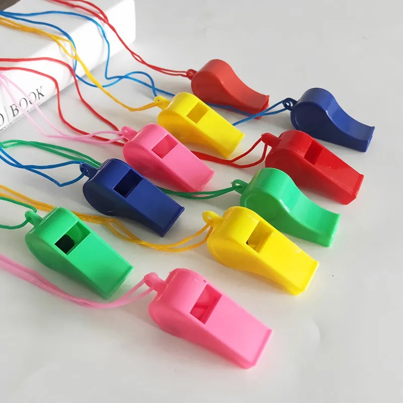 Plastic Whistles with Lanyard 2