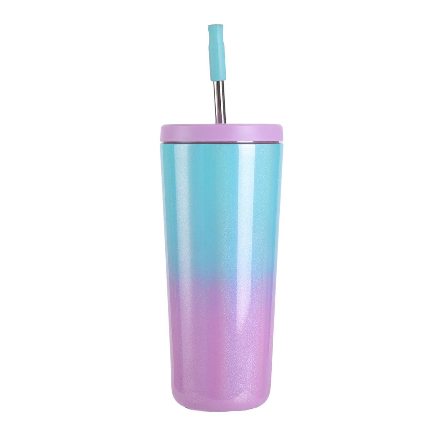 24oz Stainless Steel Gradient Color Insulated Travel Tumbler 5