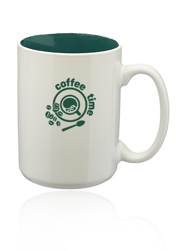 15 oz. Glossy Two-Tone Ceramic Mugs 1