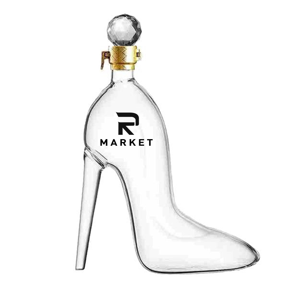 High Heels Shape Glass Wine Decanter with Stopper For a unique gift for a wedding, birthday, anniver 2