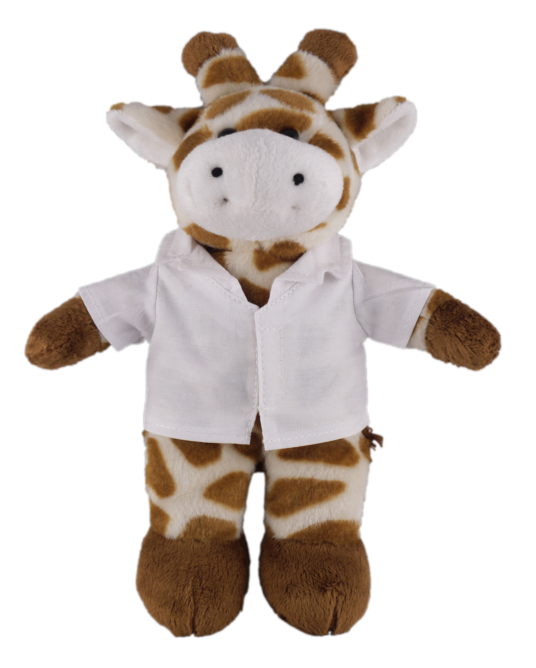 Soft Plush Stuffed Giraffe in doctor's jacket.