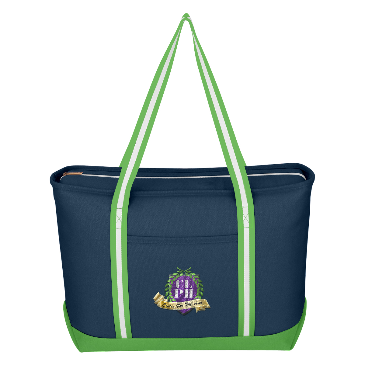 Large Cotton Canvas Admiral Tote Bag, custom tote bag with logo imprint 24