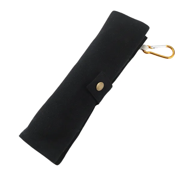 Bamboo Eco Travel Utensil Set with Roll-Up Pouch 10