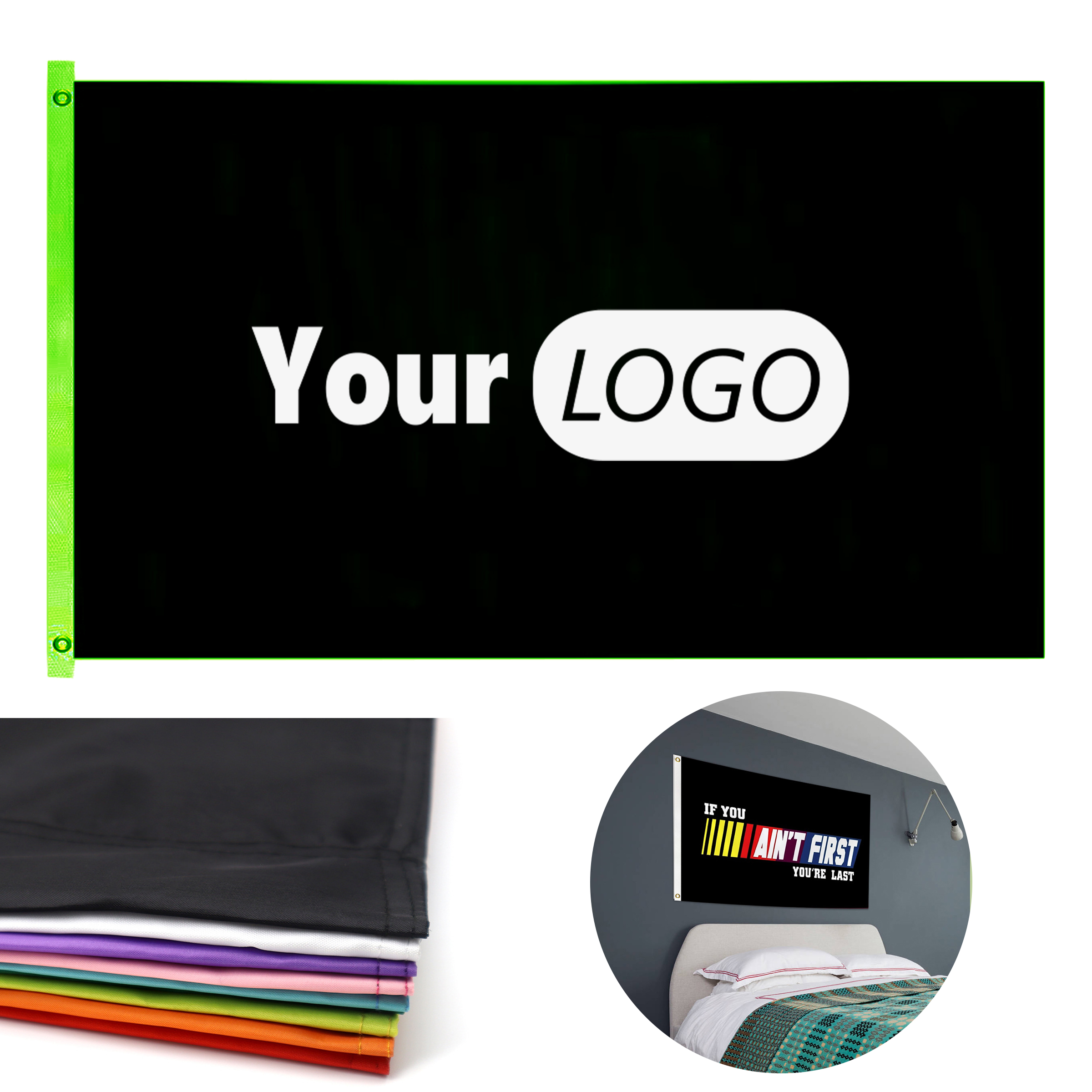 Microfiber Cloth Custom Logo Flags For Events And Branding 2
