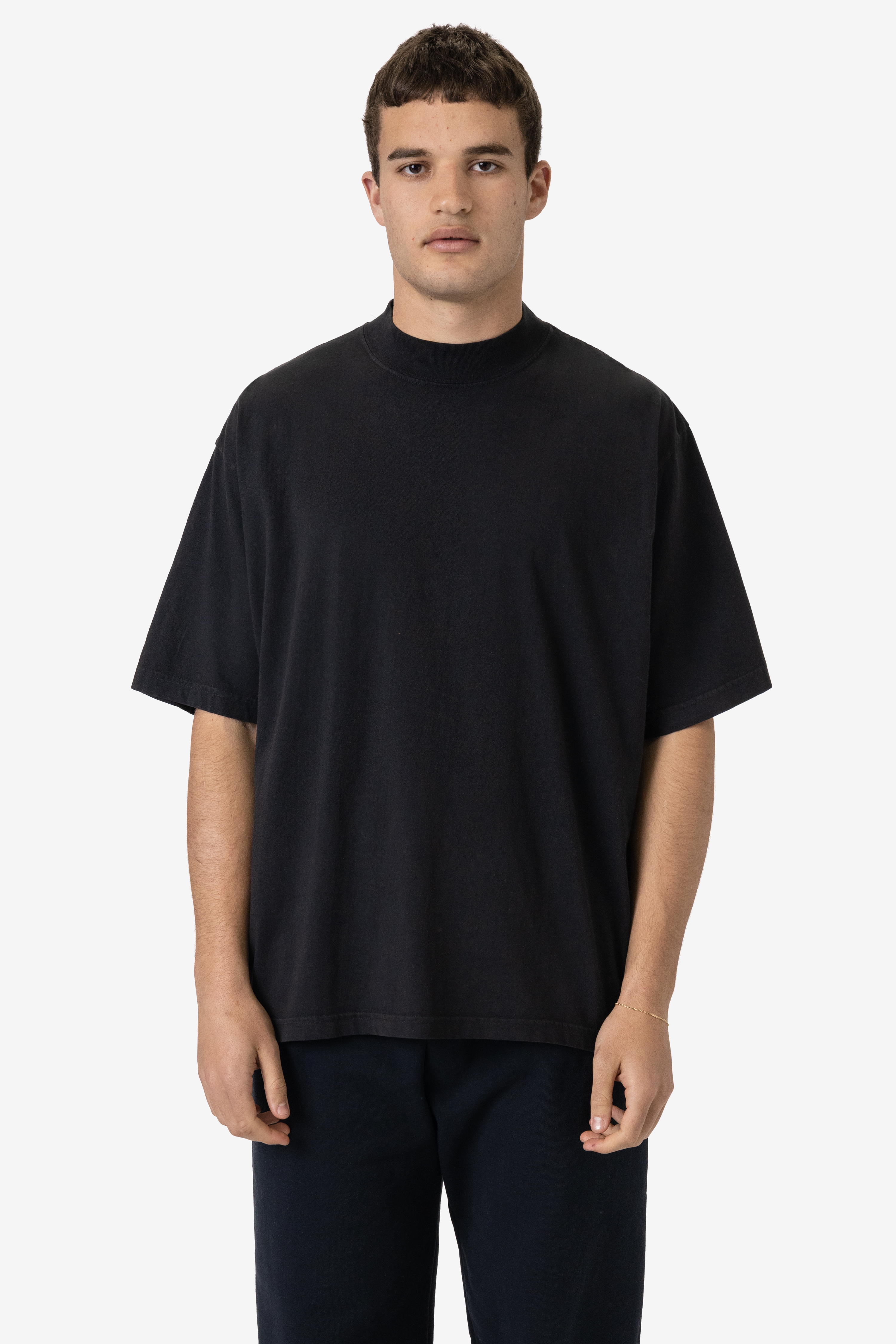 6.5 OZ S/S OVERSIZED GARMENT DYE MOCKNECK T-SHIRT 23