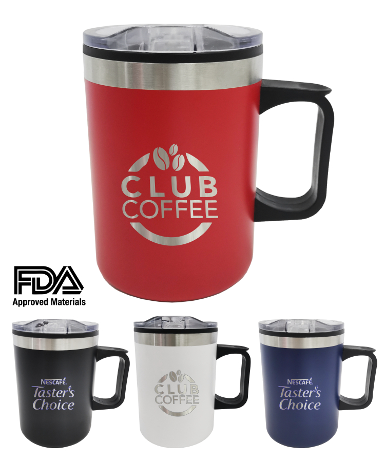 14oz Double Wall Stainless Steel Tumbler Insulated Travel Mug - Laser Engraved 1