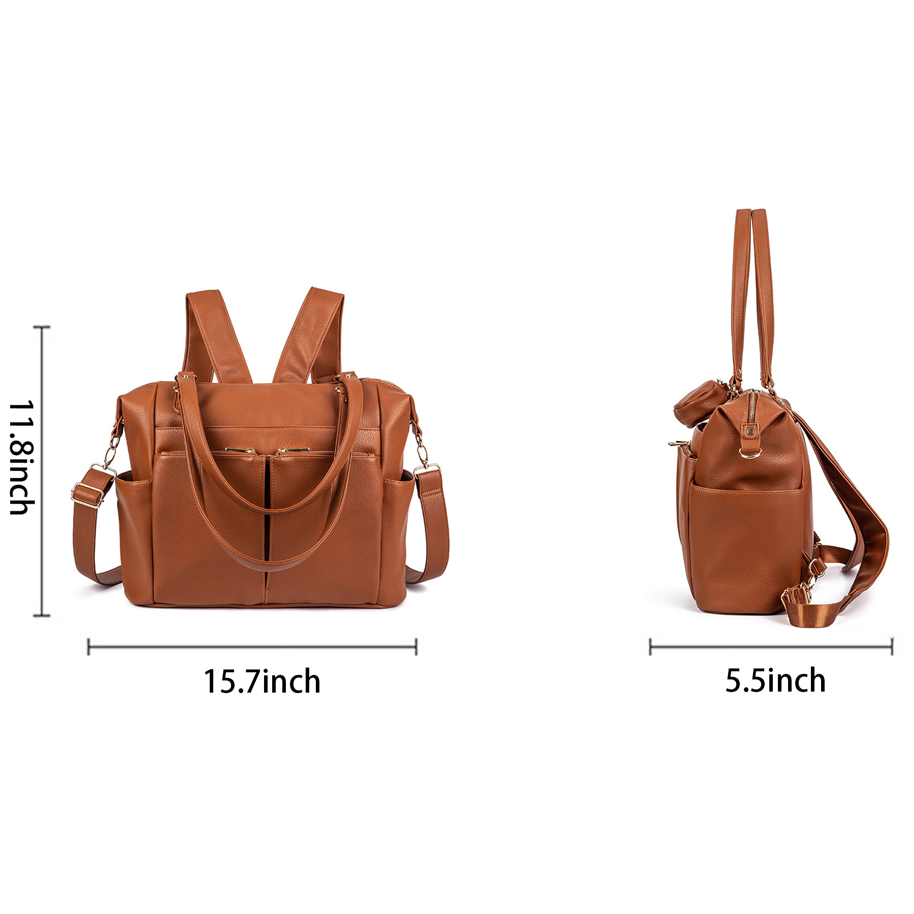 Pu Diaper Fashion Travel Toddler Baby Mommy Backpack 4