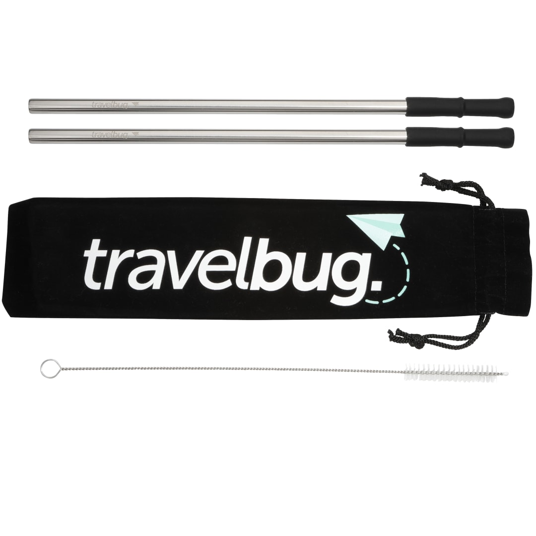 Reusable Stainless steel Straw Set with Brush 17