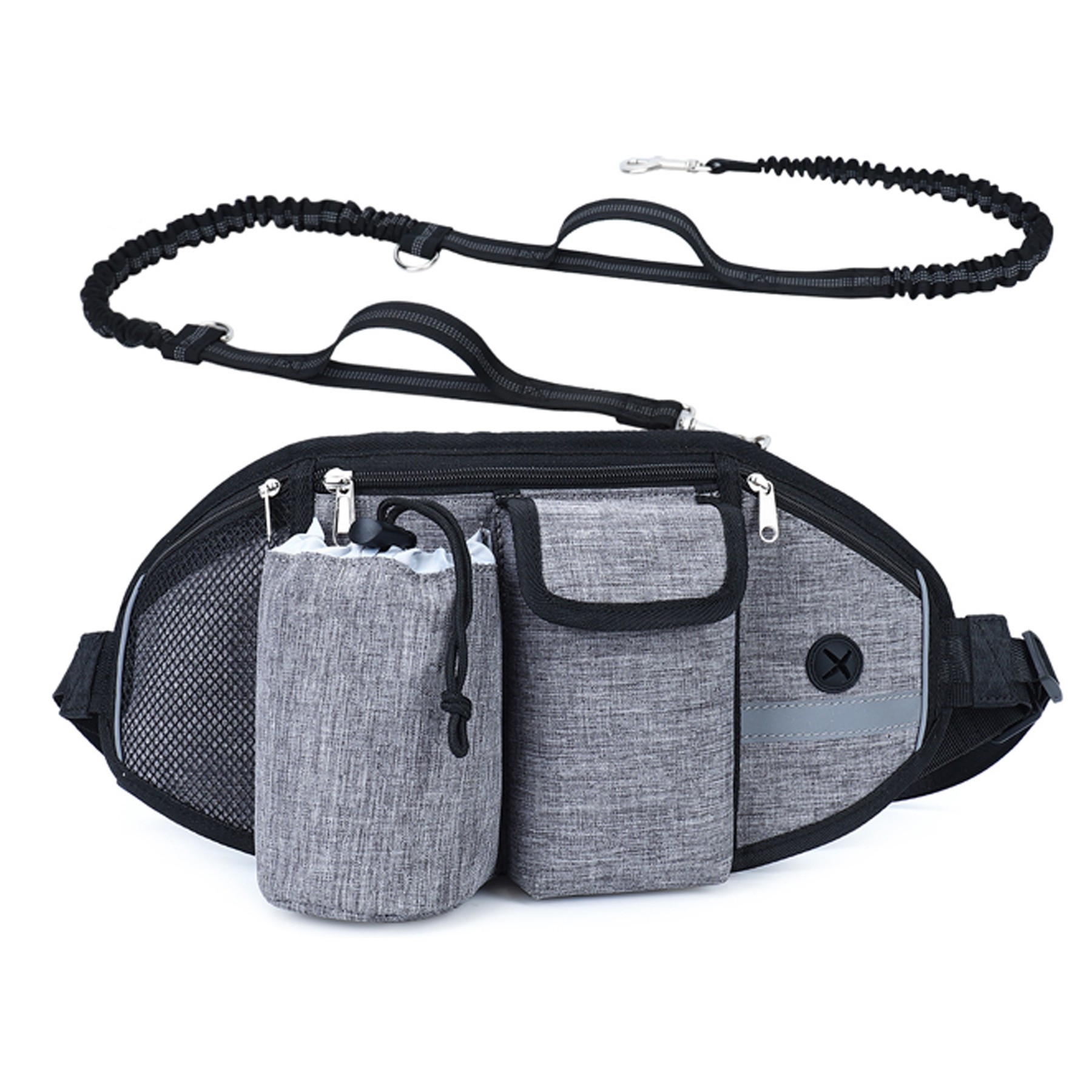 Pet waist bag with leash 2