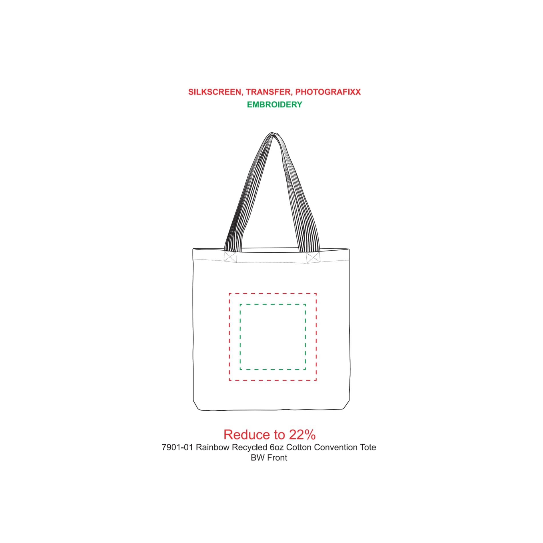 Rainbow Recycled 6oz Cotton Convention Tote 47
