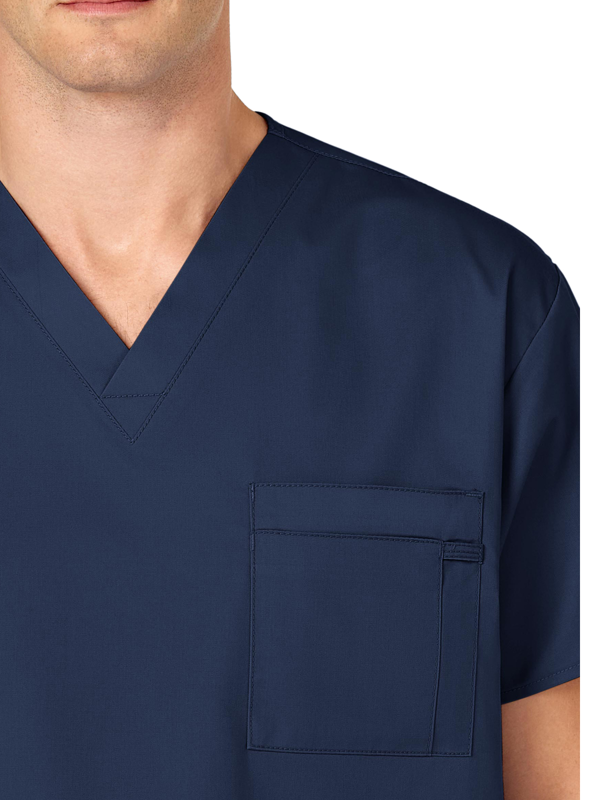 Wink - WORK - Unisex Double-Pocket V-Neck Top 11