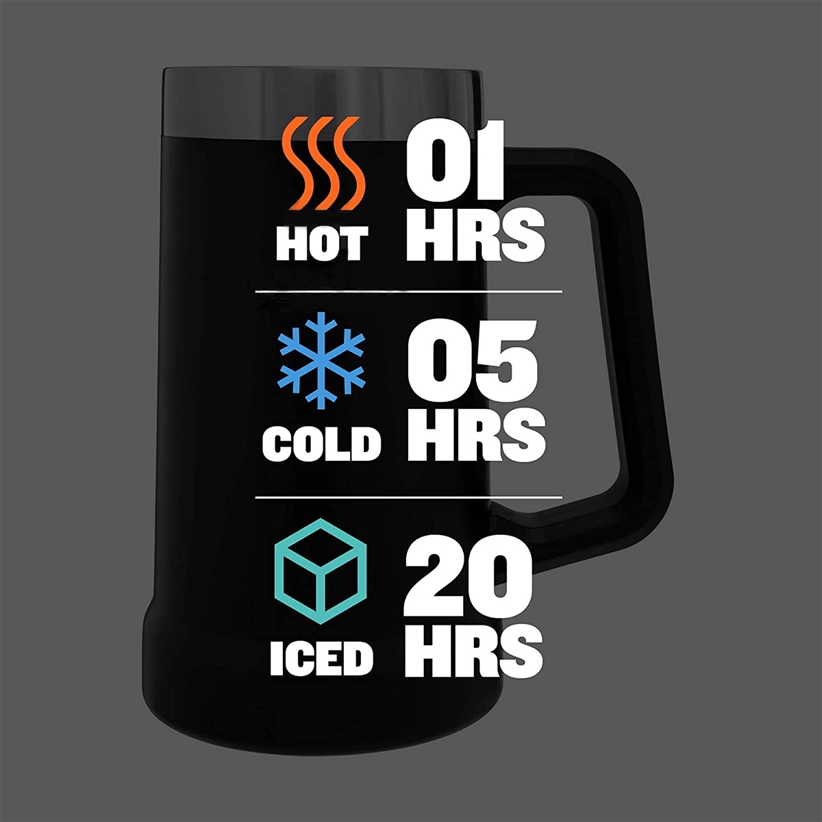 24Oz Stainless Steel Beer Mug 3