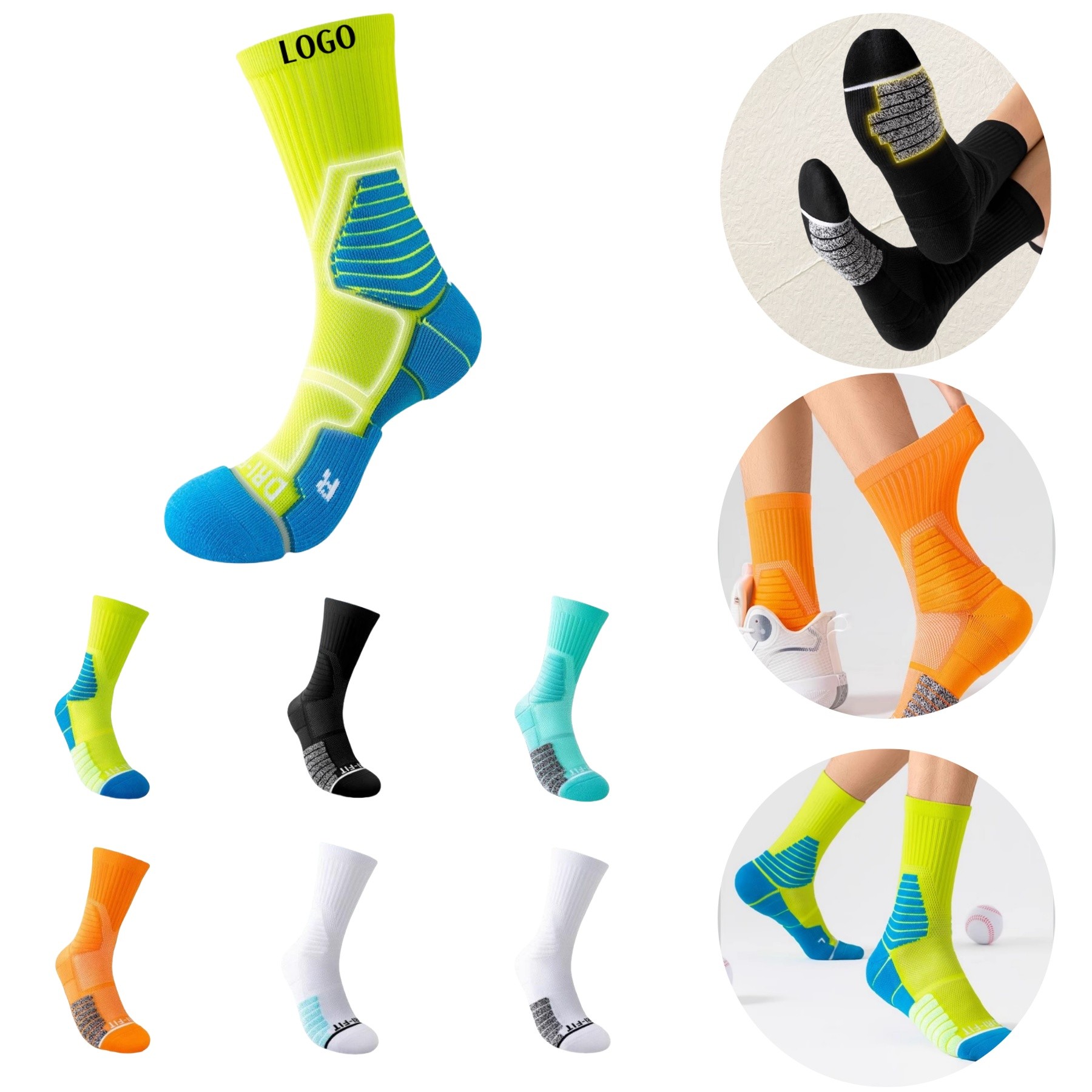 Compression Crew Running Sock