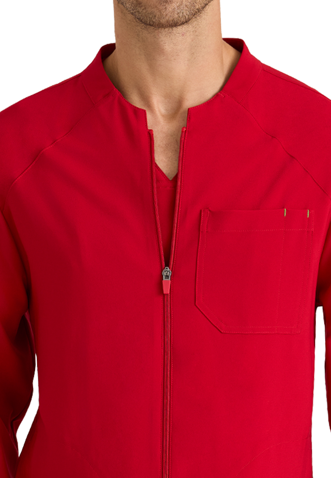Grey's Anatomy Evolve Stretch - Men's Three-Pocket Cycle Warm Up Scrub Jacket 49