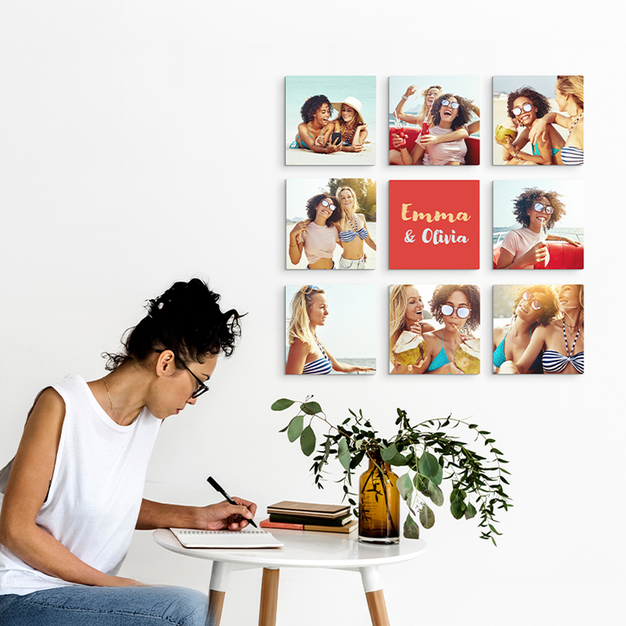 Custom MIXPIX® Photo Tiles – Personalized Wall Art with Magnetic Mounting for Creative Displays 8