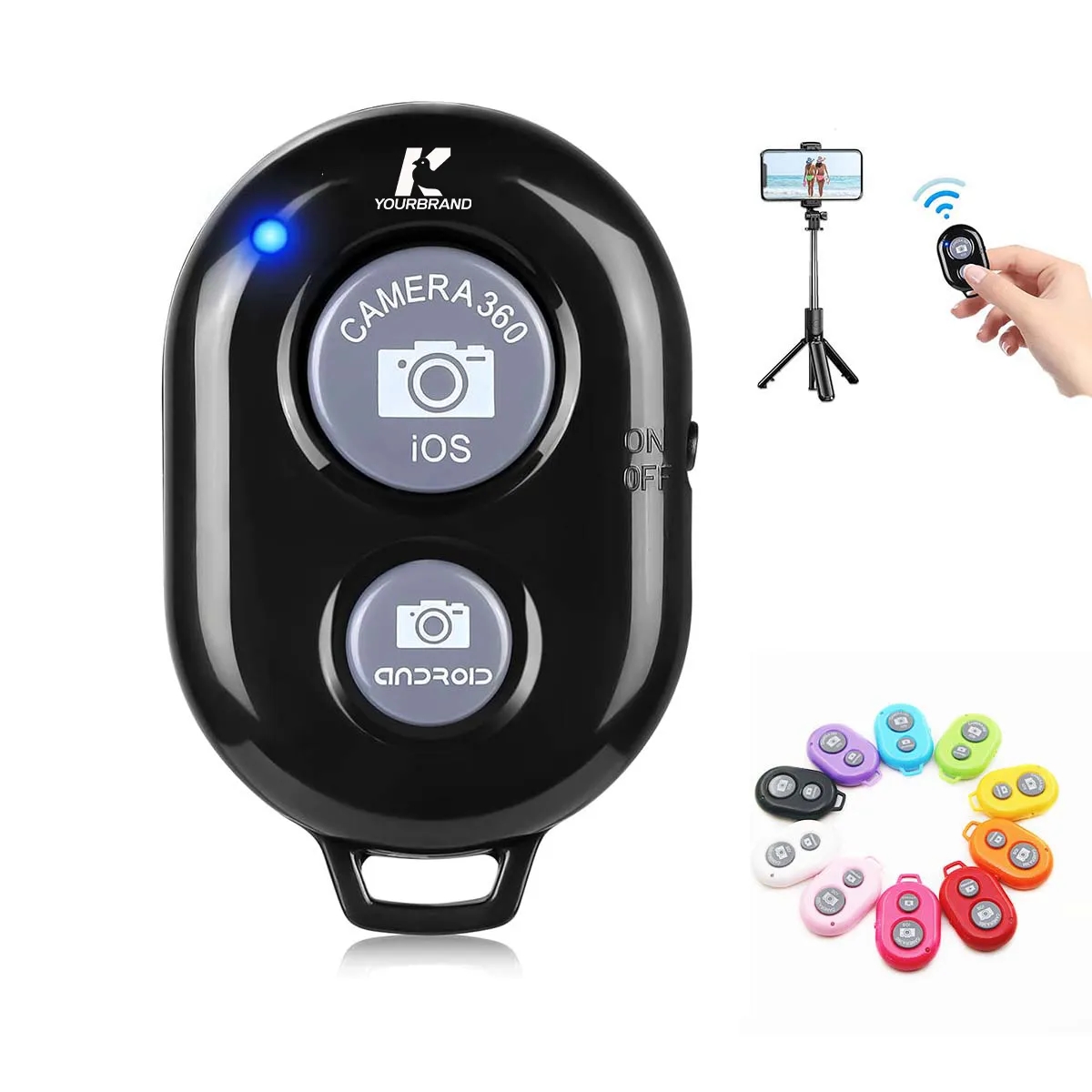 Portable Bluetooth Camera Self-Timer Remote Controller 1
