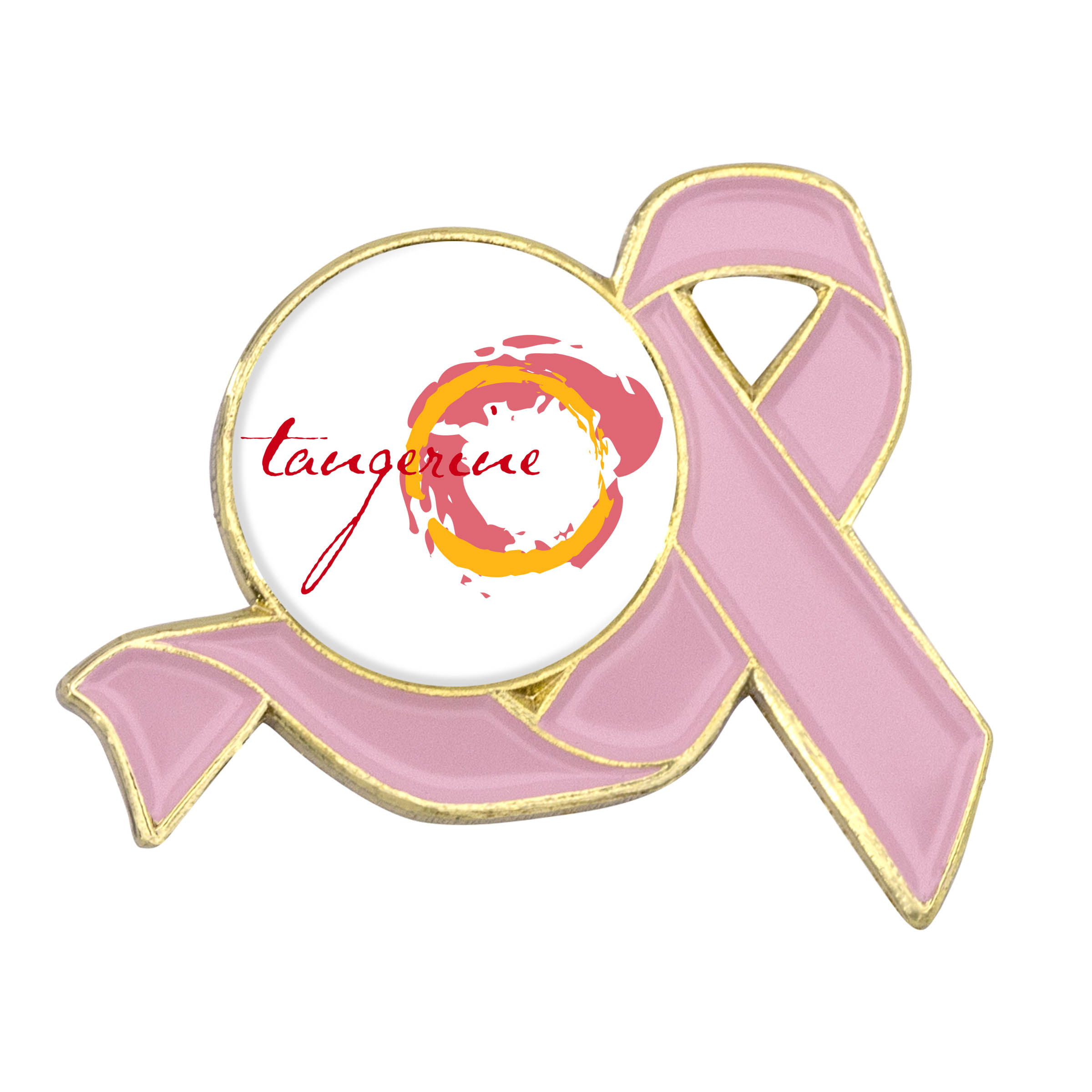 Awareness Ribbon Lapel Pins w/ Custom Logo 18