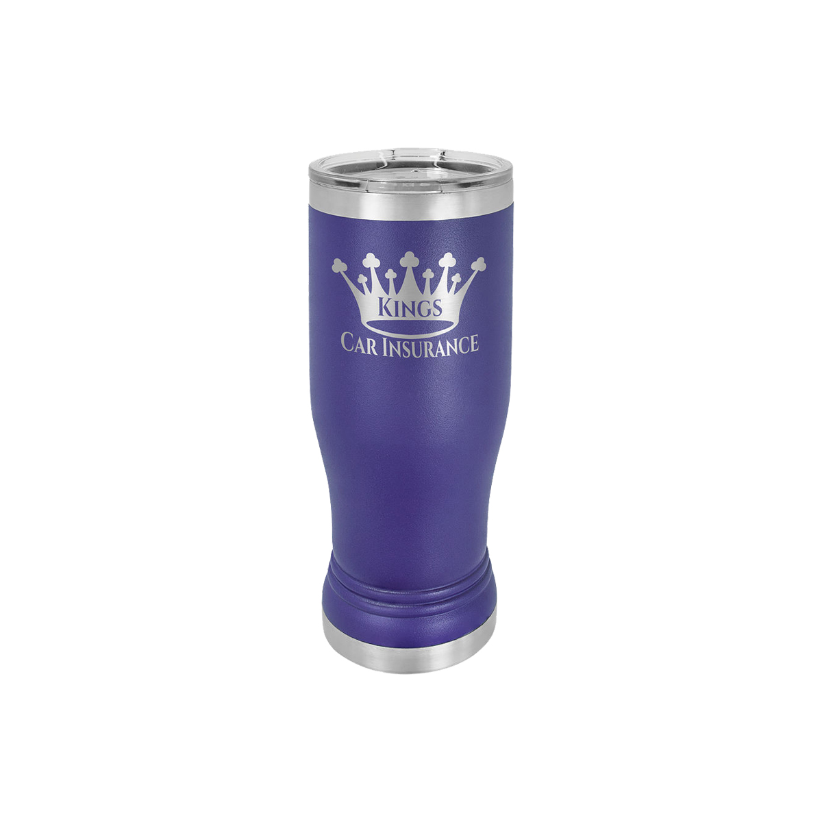 Polar Camel 14oz Stainless Steel Pilsner w/ Clear Lid 7