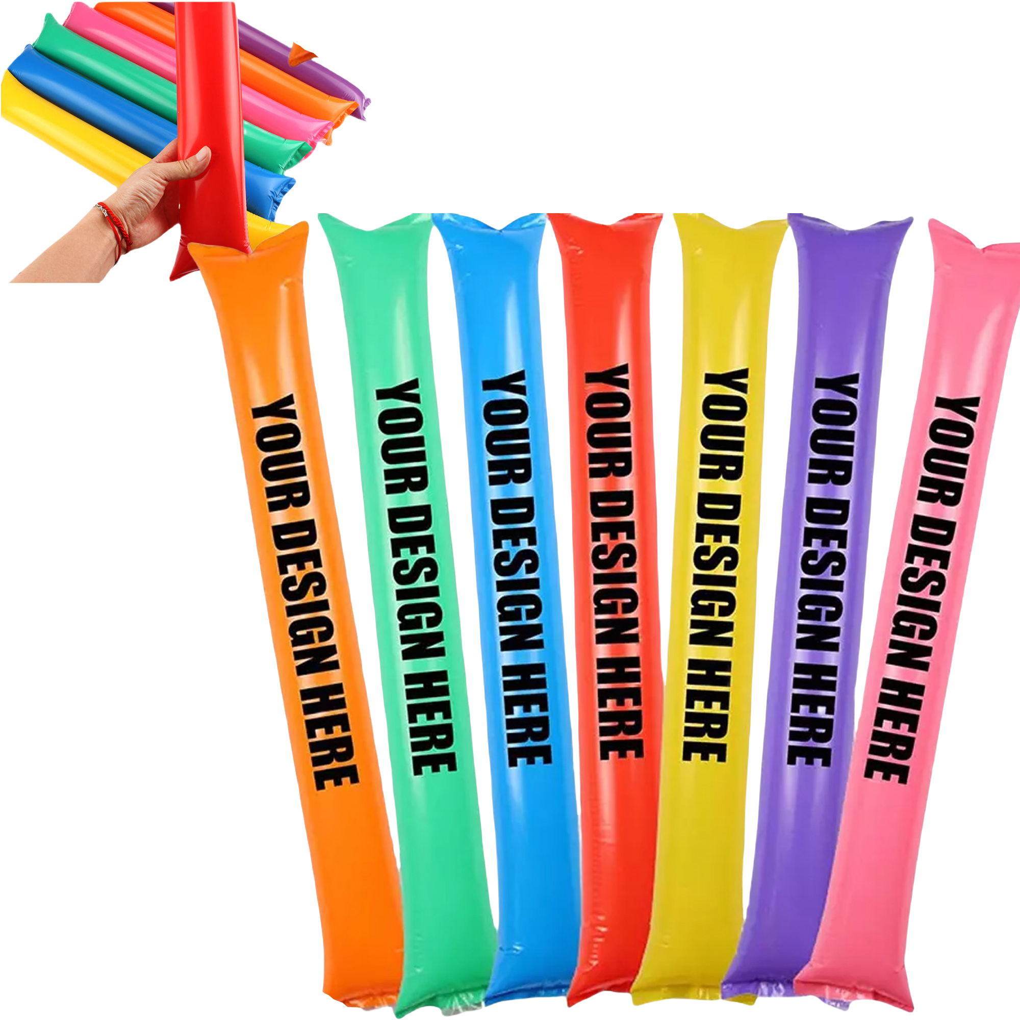 Promotional Logo Inflatable Thunder Sticks 2