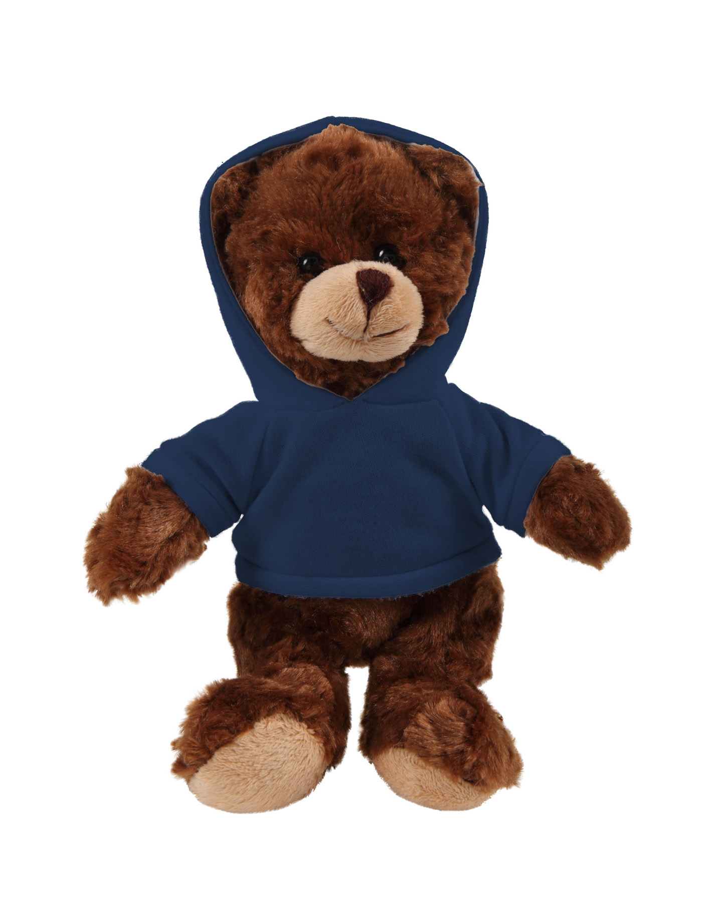 soft plush  Chocolate Curly Sitting Bear with hoodie 10