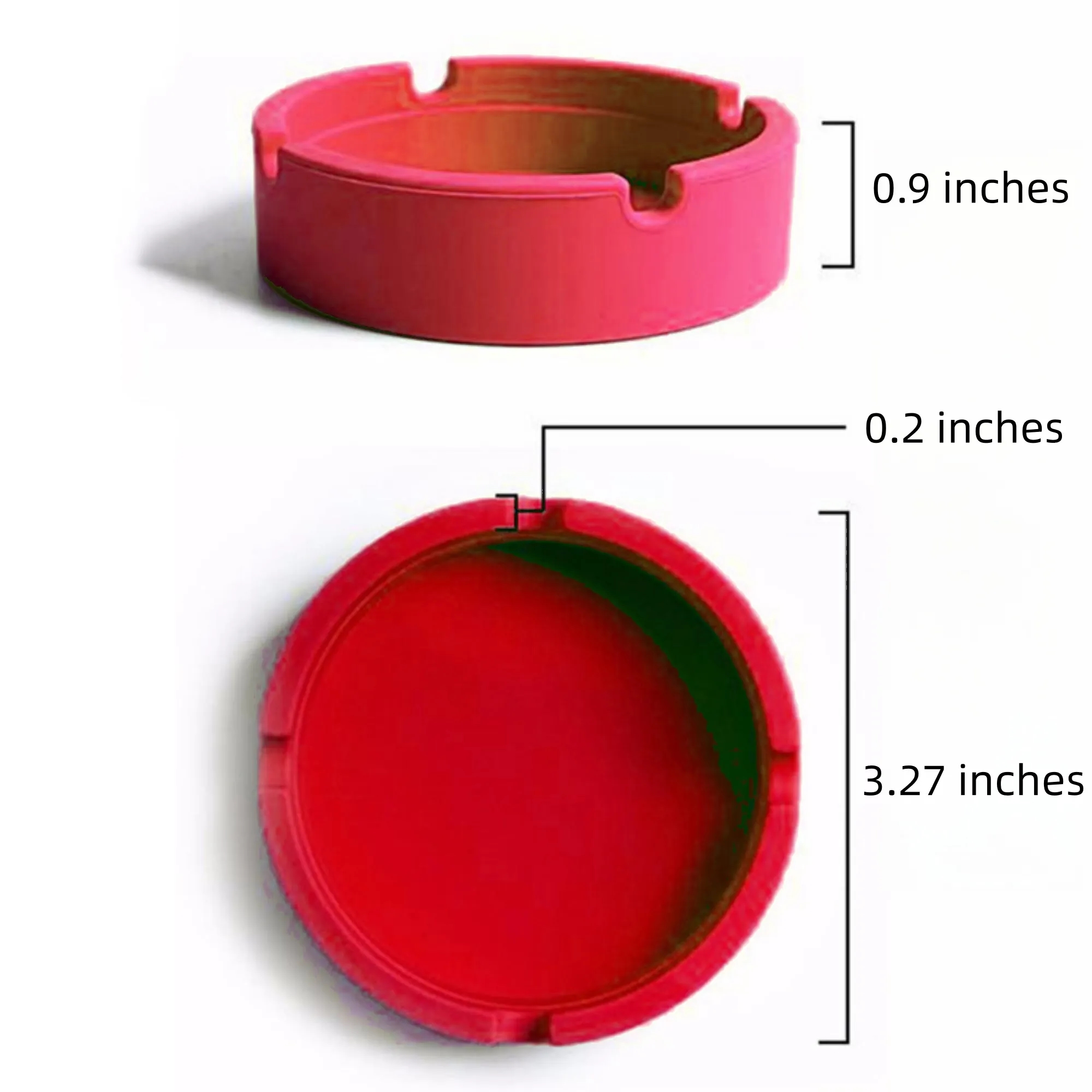 Custom Logo Silicone Ashtray Cigarette Smokeless Odorless 1
