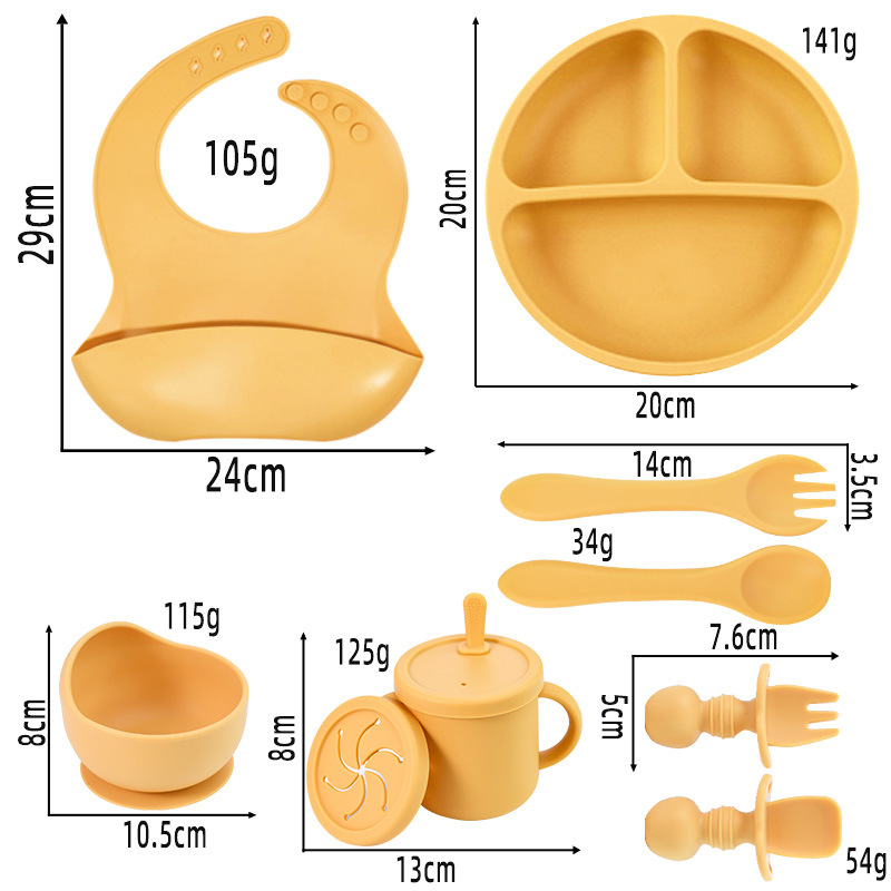 Baby tableware and complementary food 8-piece set 4