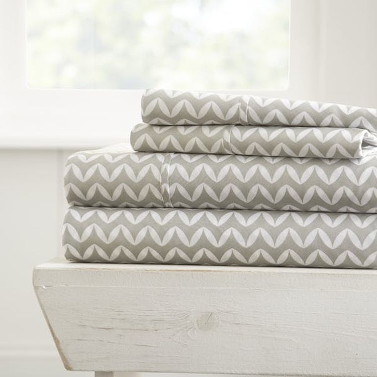 Duvet Cover Sets - Chevron Gray Queen 3 Piece 1
