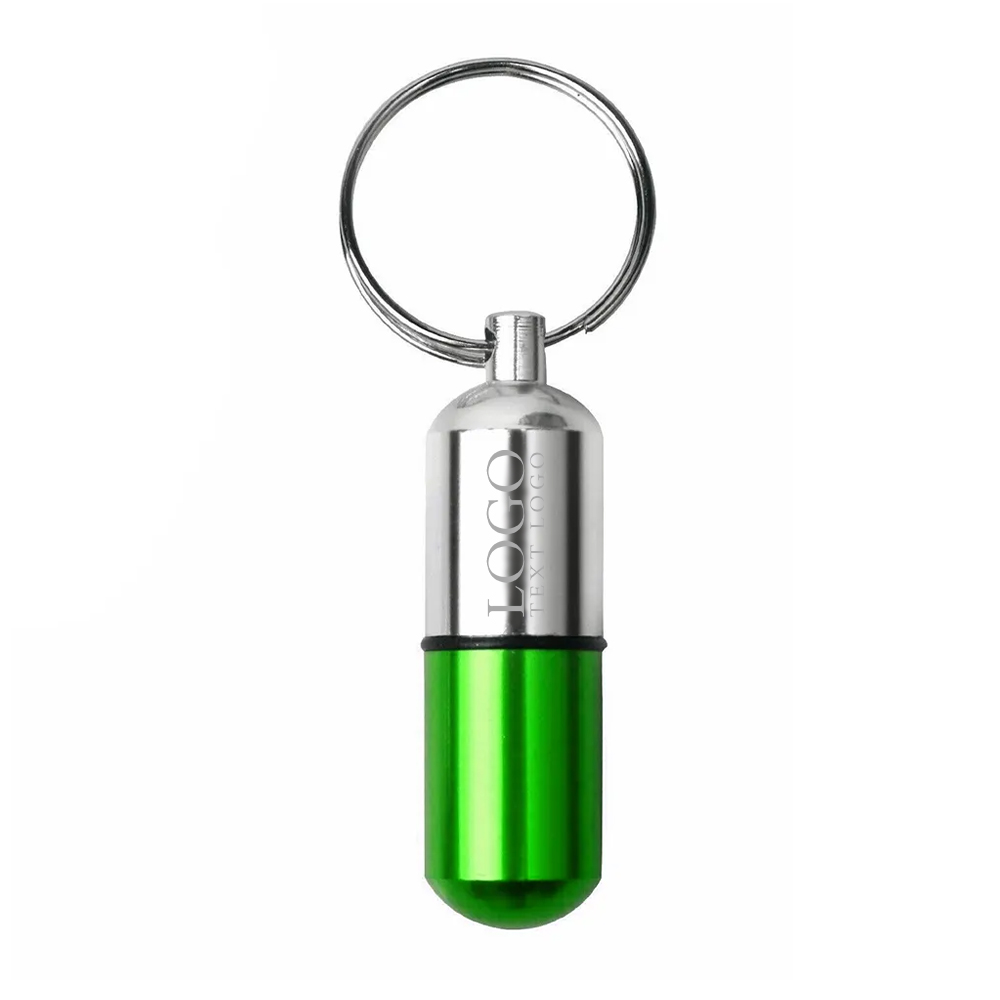 Custom Aluminium Pill Case Keychain 5