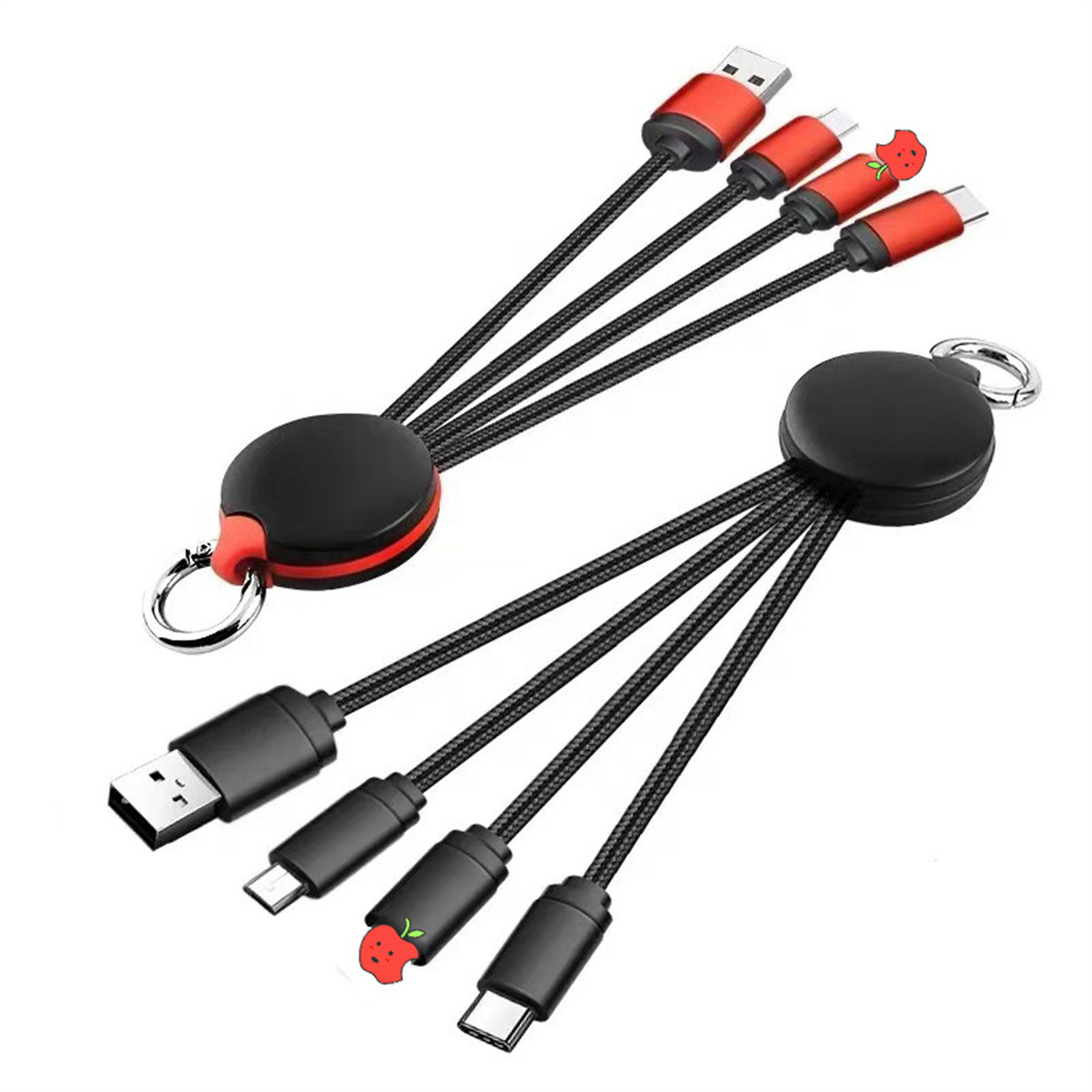 3 in 1 Charging Cable with Keychain 4