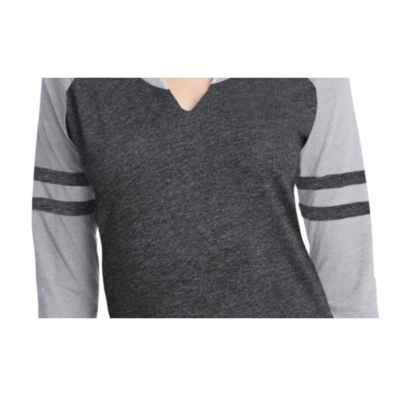 LAT Ladies' Gameday Mash-Up Long Sleeve Fine Jersey T-Shirt 1