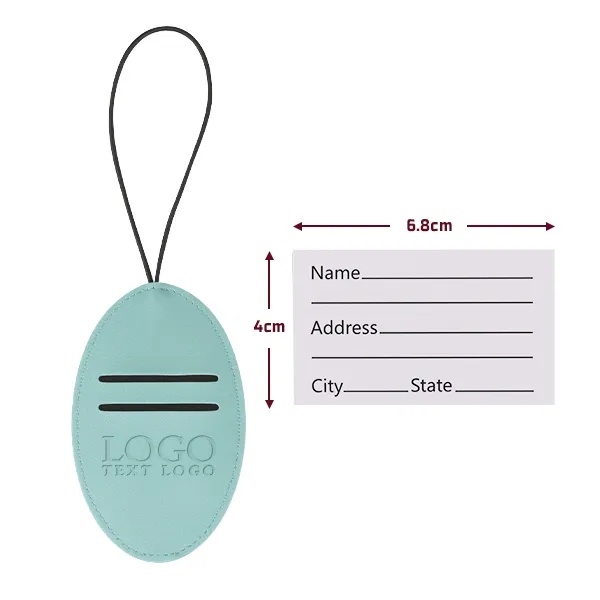 Vegan Leather Luggage Tags 8
