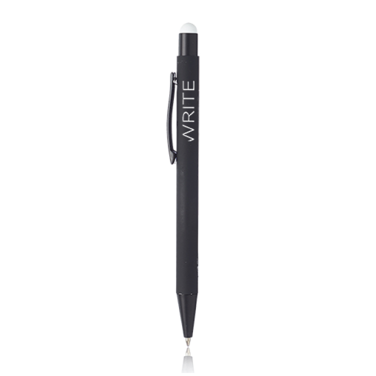 Rubberized Color Pop Pen with Stylus 5