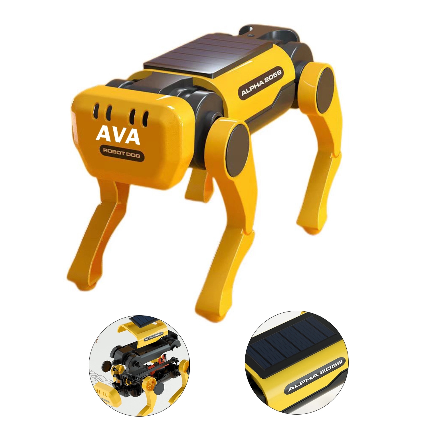 Teaching Solar Dog Electric Robot Diy Assembled Toys 4