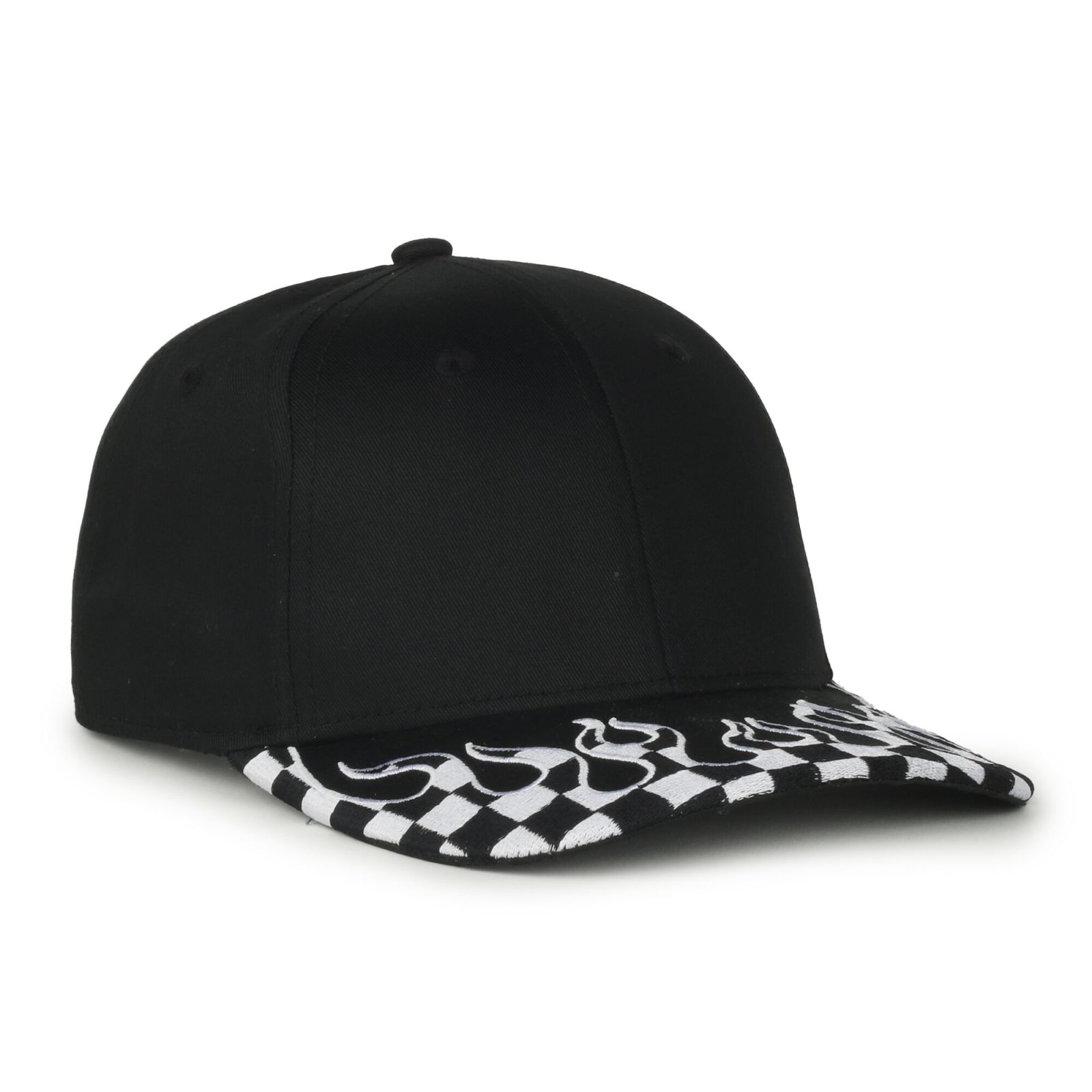 Checkered Flame Solid Back 4