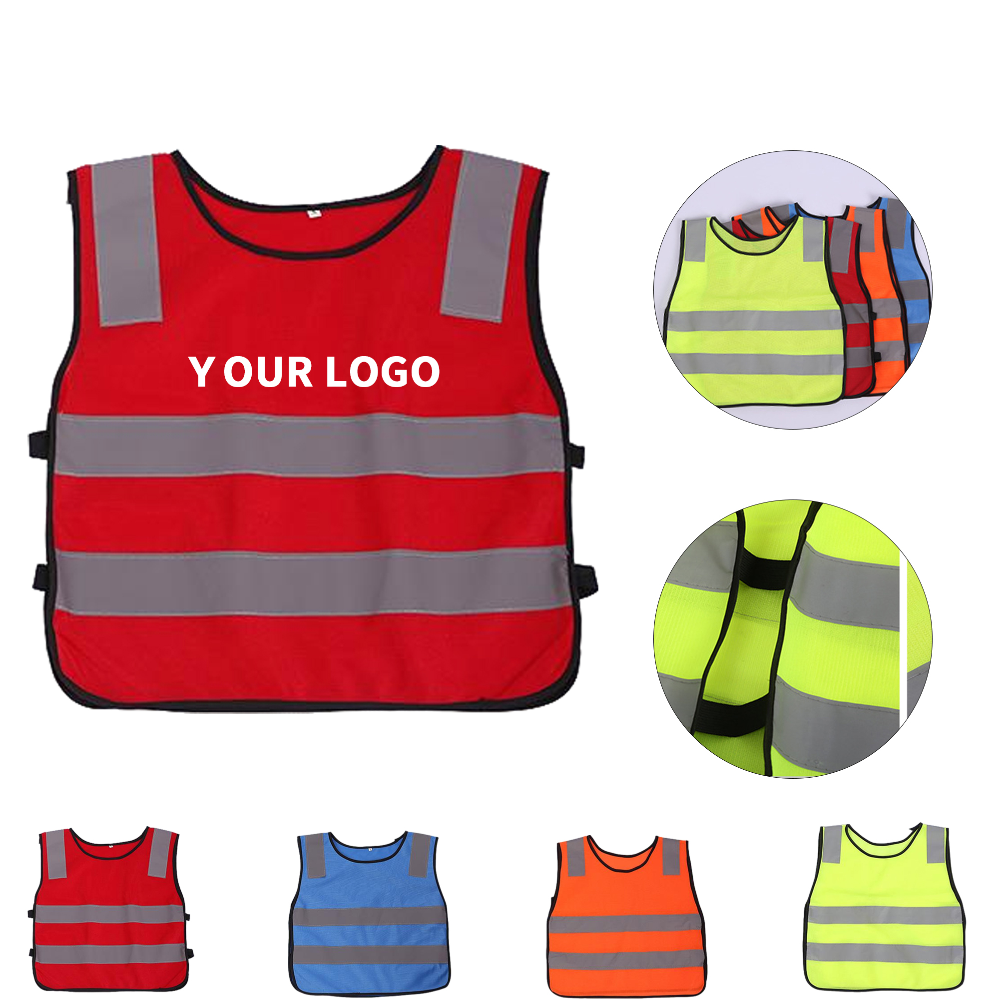 Youth Reflective Safety Vest 15.7" X 17.7" 5