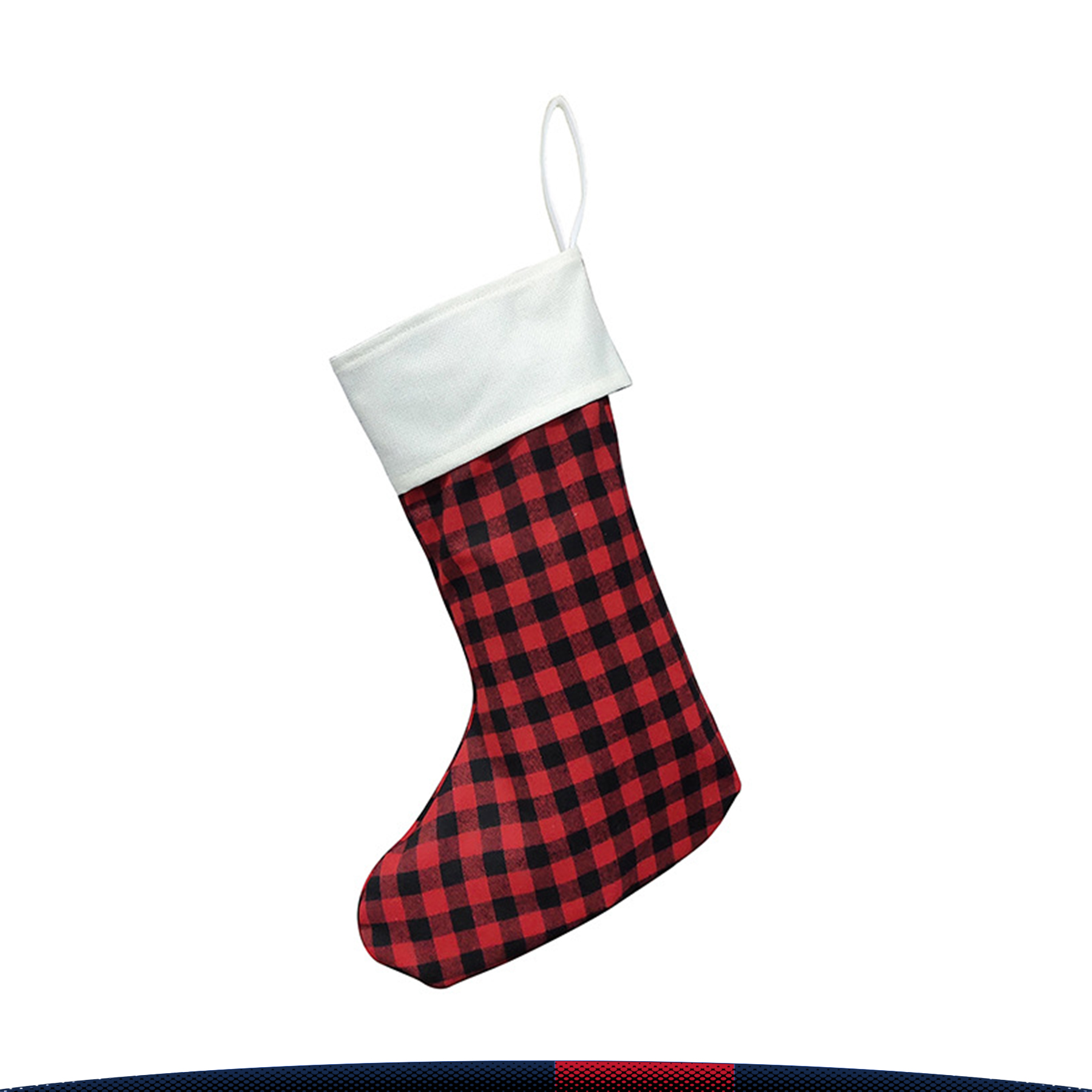 Checkered Christmas Stocking 5