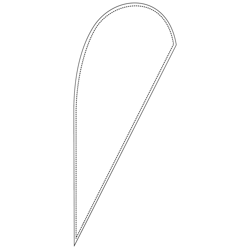 Custom 6' X 3' Small Teardrop Flags 17
