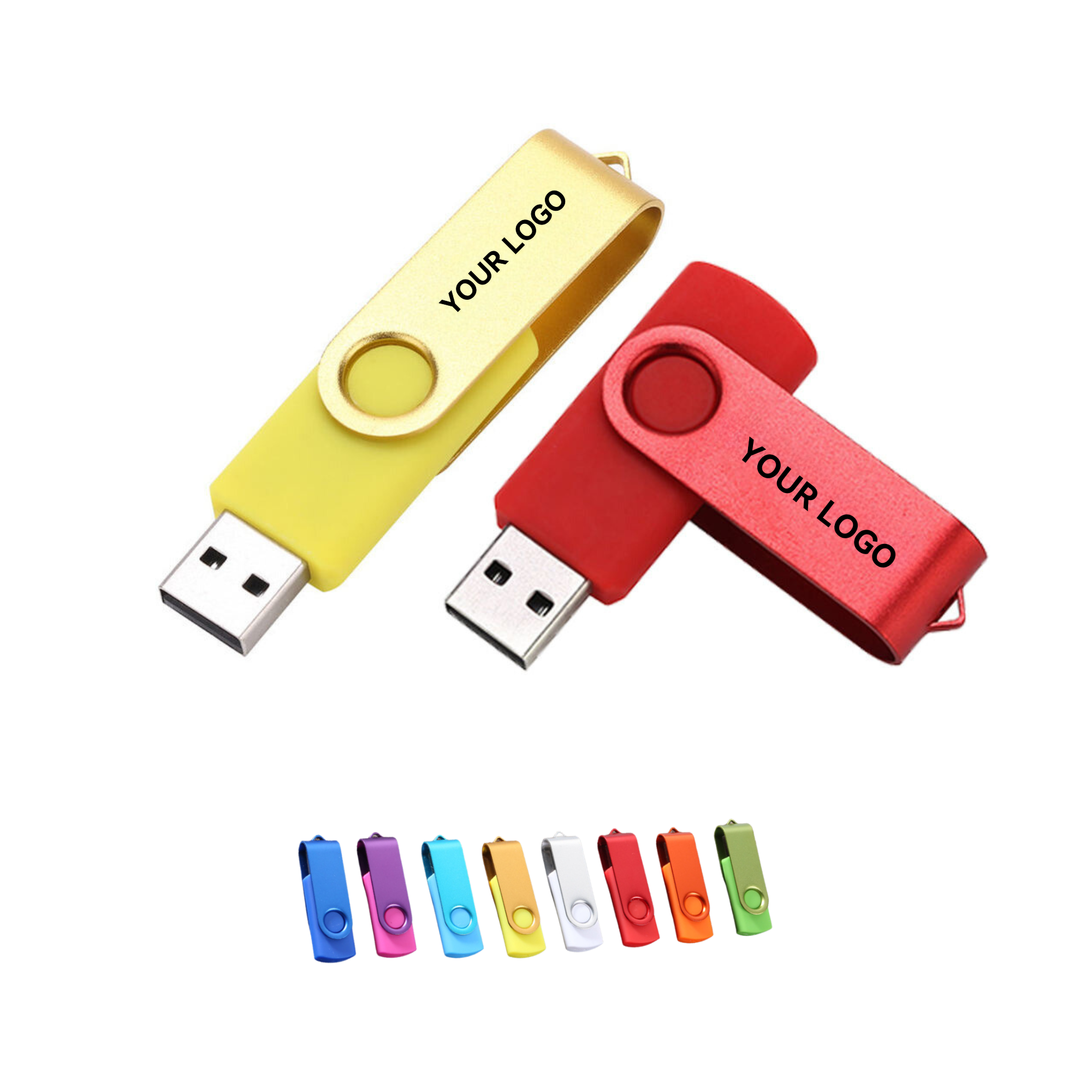 Personalized Rotating USB Drive for Convenient Storage 2
