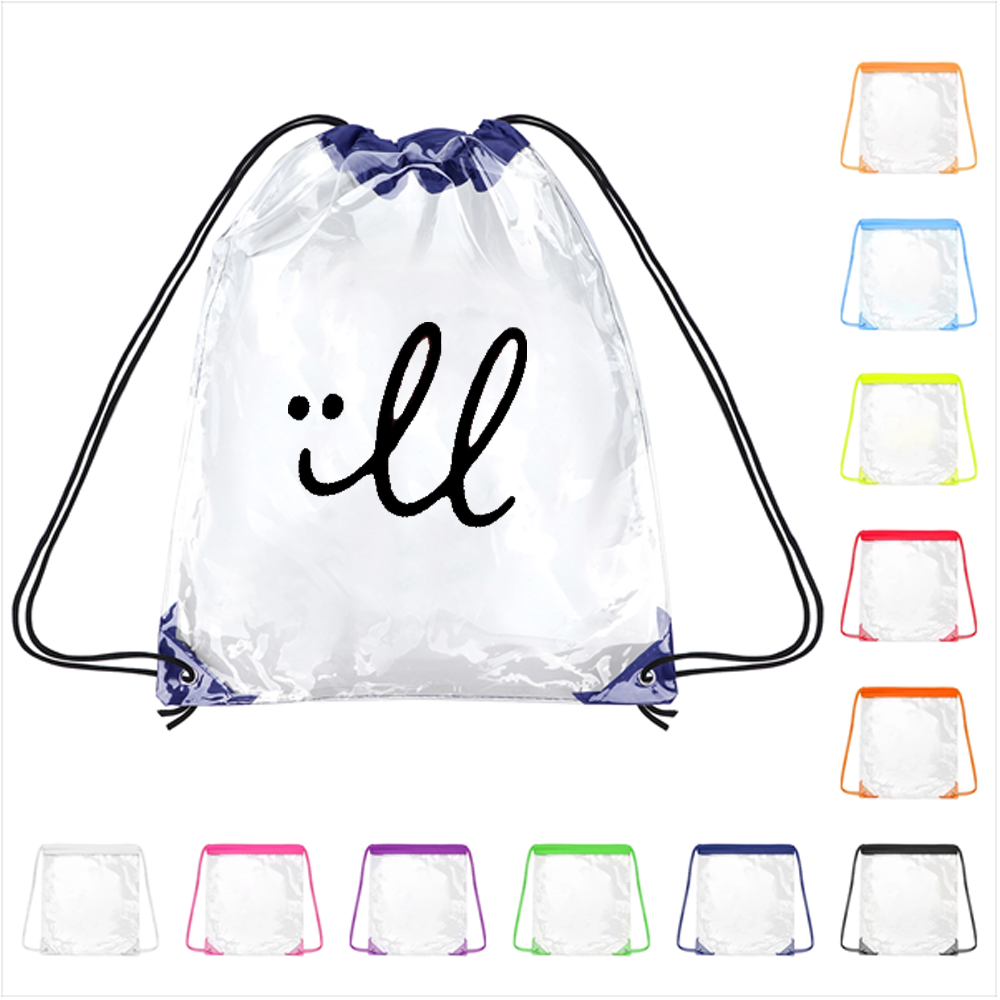 Transparent PVC Drawstring Backpack 5