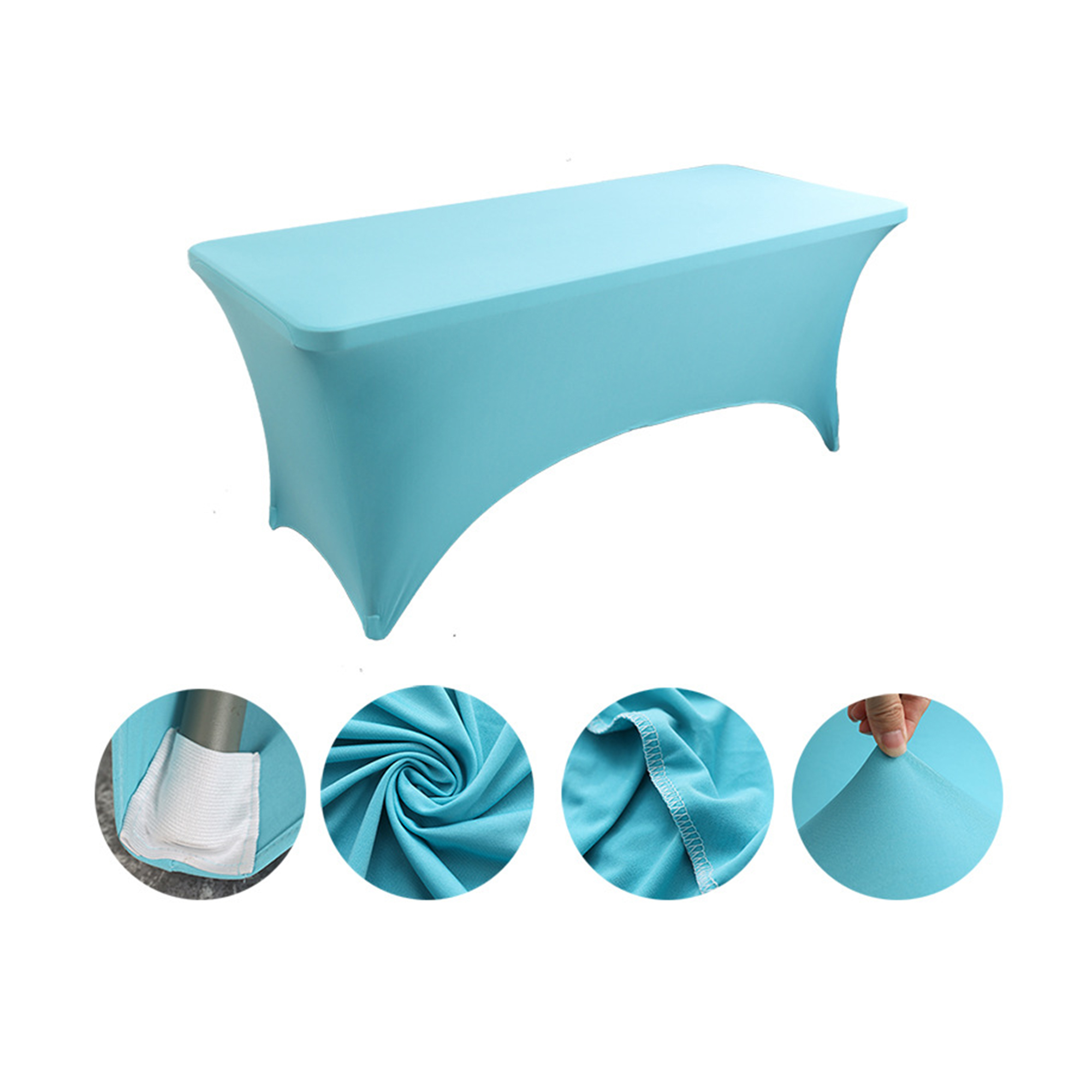 Six Foot Elastic Table Cover For Hotel And Restaurant Use 30