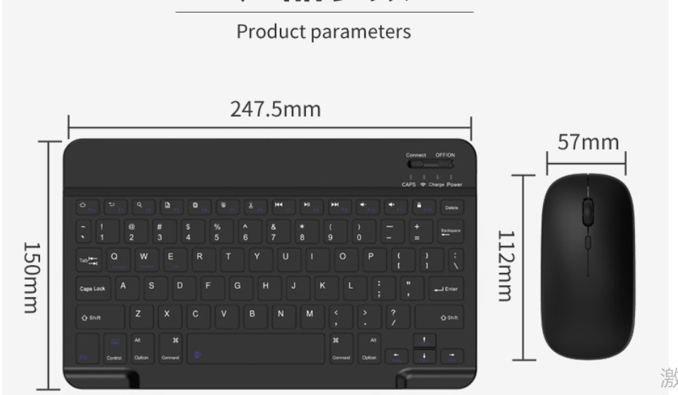 Bluetooth Mouse and Keyboard Set 3